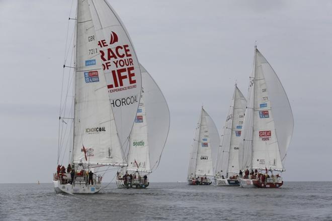 Clipper Race fleet departs Den Helder © Clipper Ventures